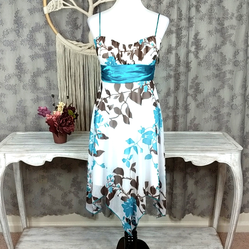 Accidentally In Love Floral Handkerchief Dress